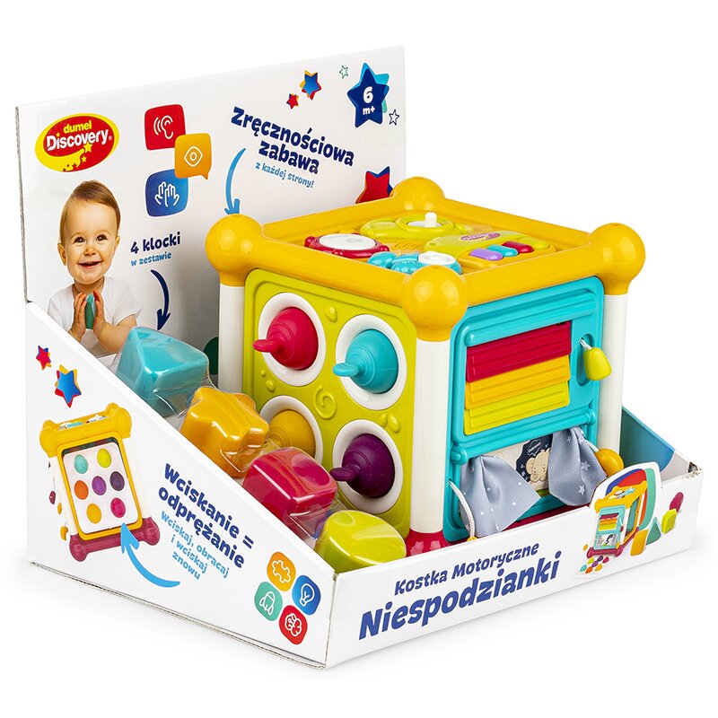 Zabawka edukacyjna DUMEL Muzyczna Kostka motoryczne niespodzianki DD30832