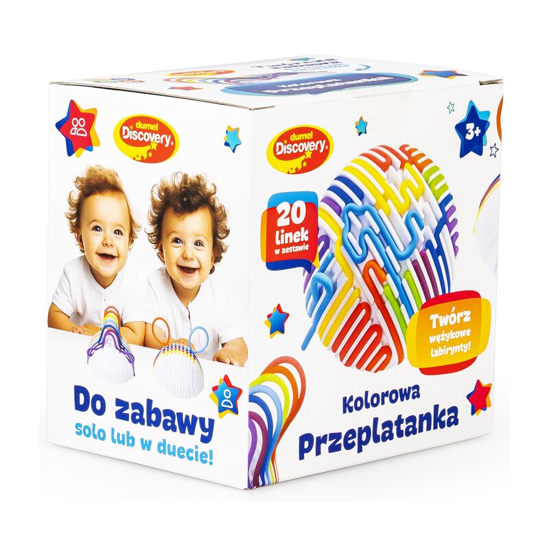 Zabawka edukacyjna DUMEL Kreatywna Kolorowa przeplatanka DD30838