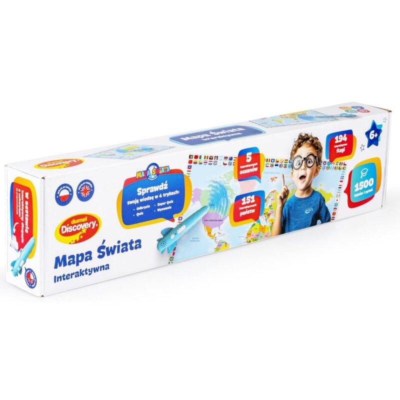 Zabawka interaktywna DUMEL Mapa Świata DG64240