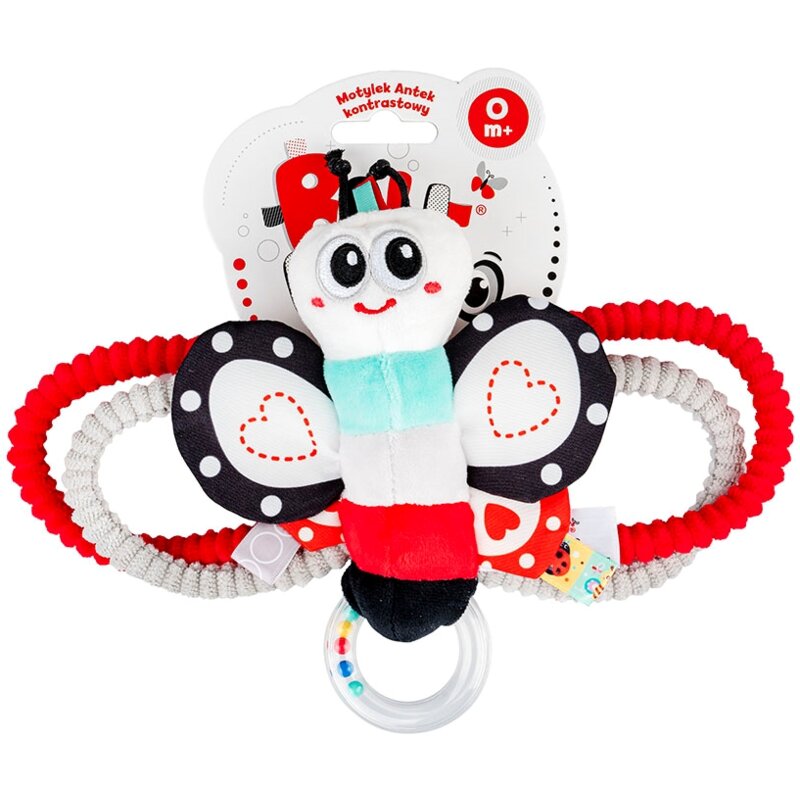 Grzechotka BALIBAZOO Motyl Antek Kontrastowy BB82823
