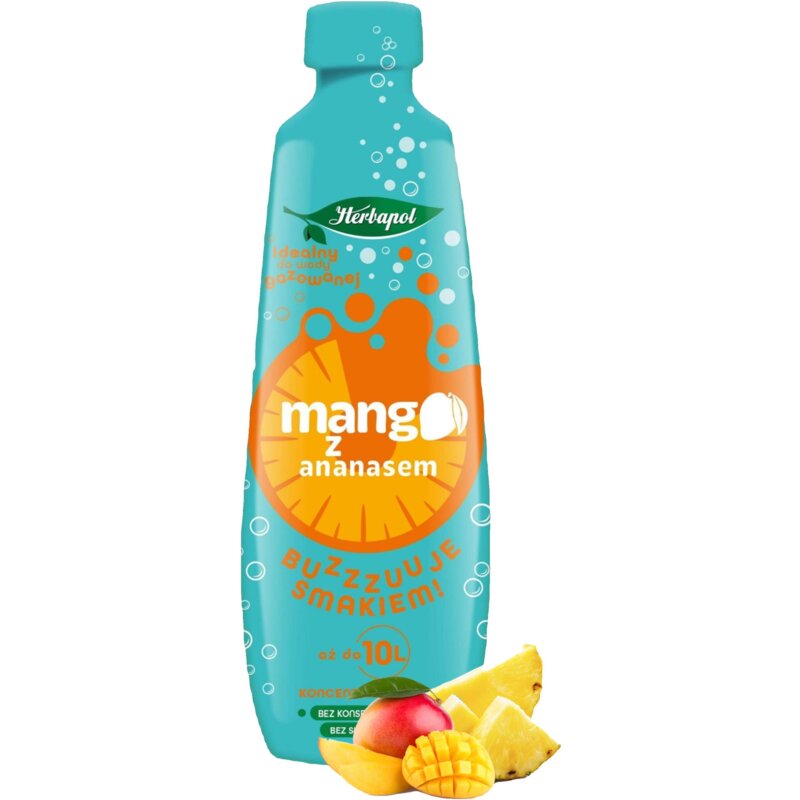 Koncentrat napoju HERBAPOL Mango z ananasem 405 ml