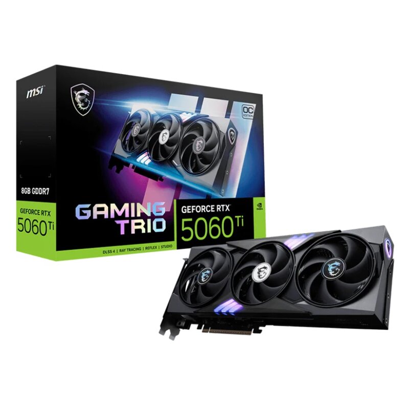 Karta graficzna MSI GeForce RTX 5060 Ti Gaming Trio OC 8GB DLSS 4.5