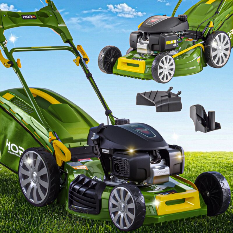 Kosiarka spalinowa HORX HXKS 253N H200 z napędem, 53 cm, 201 cm3,  3.9 kW, mulczowanie, kosz 62L, silnik Honda