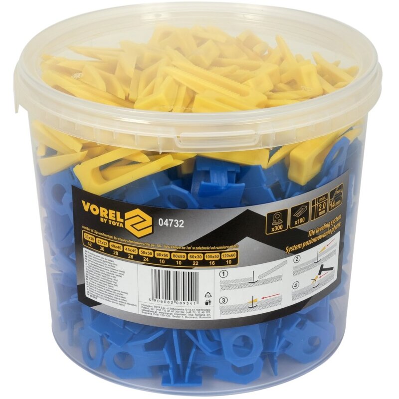 System poziomowania płytek VOREL 04732
