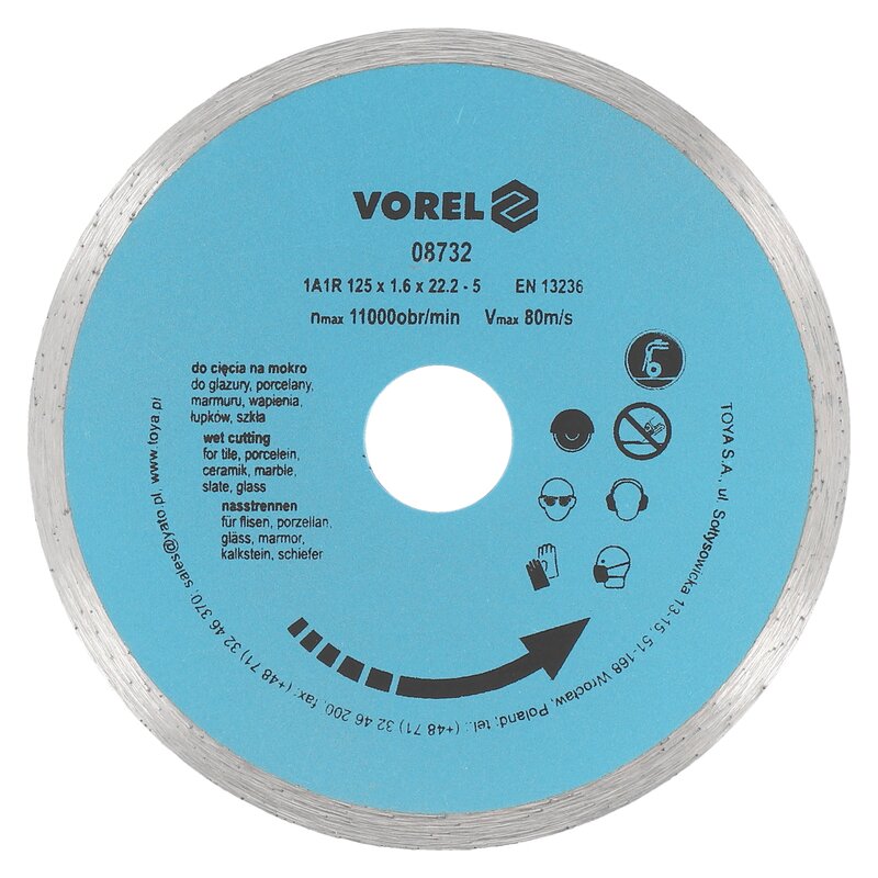 Tarcza diamentowa VOREL 08732 125 mm