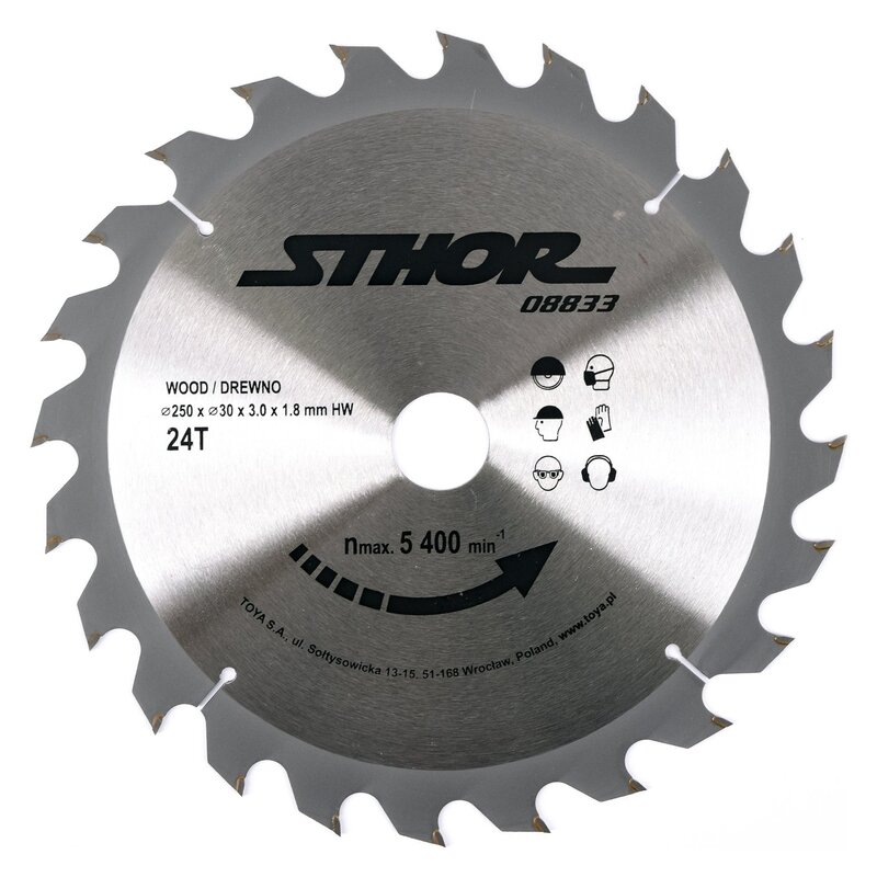 Tarcza do cięcia STHOR 08833 250 mm