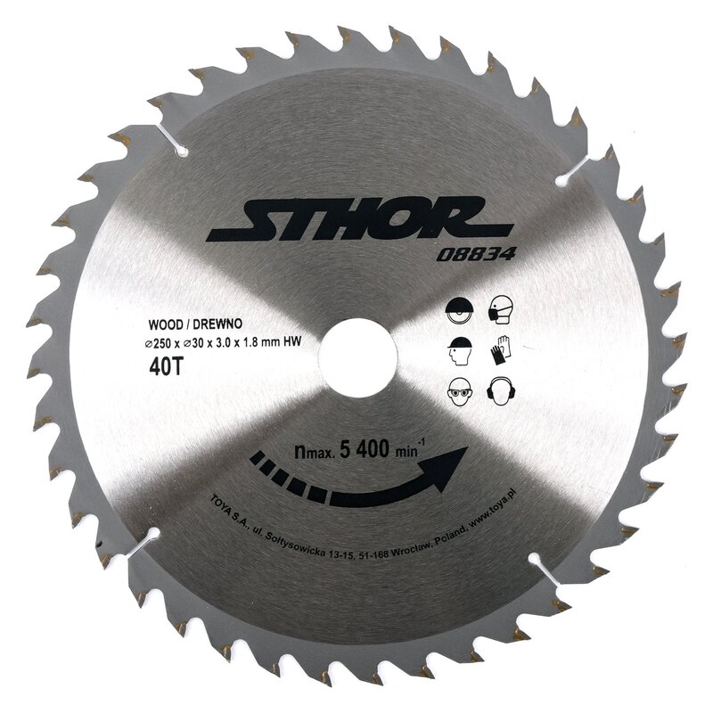 Tarcza do cięcia STHOR 08834 250 mm