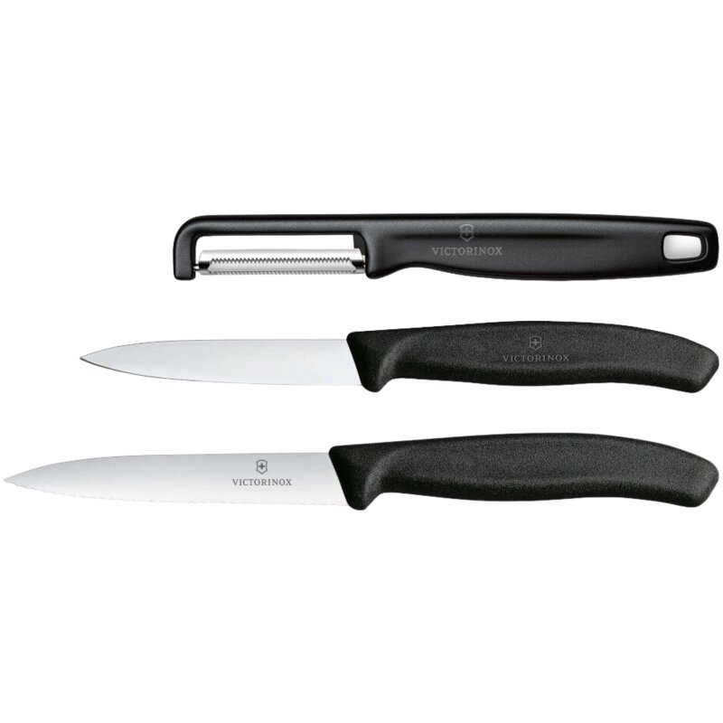 Zestaw noży VICTORINOX Swiss Classic 6.7113.33 Czarny (3 elementy)