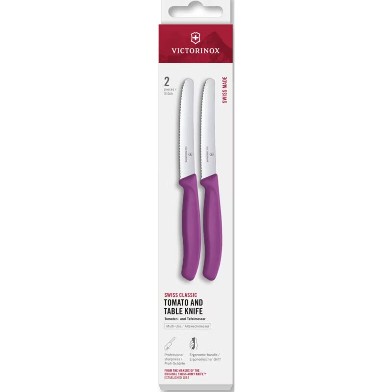 Zestaw noży VICTORINOX Swiss Classic 6.7835.2C1 Fioletowy (2 elementy)