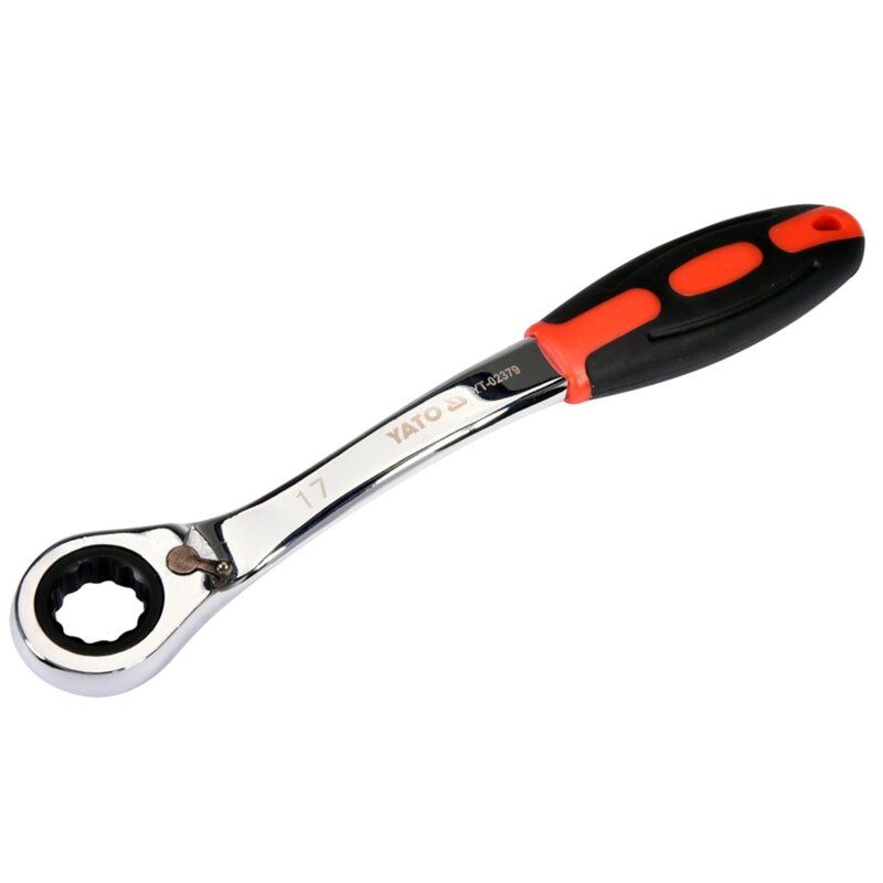 Klucz oczkowy odgięty z grzechotką YATO YT-02379