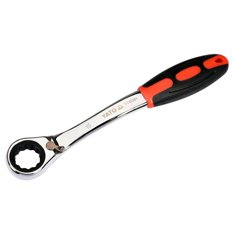 Klucz oczkowy odgięty z grzechotką YATO YT-02381
