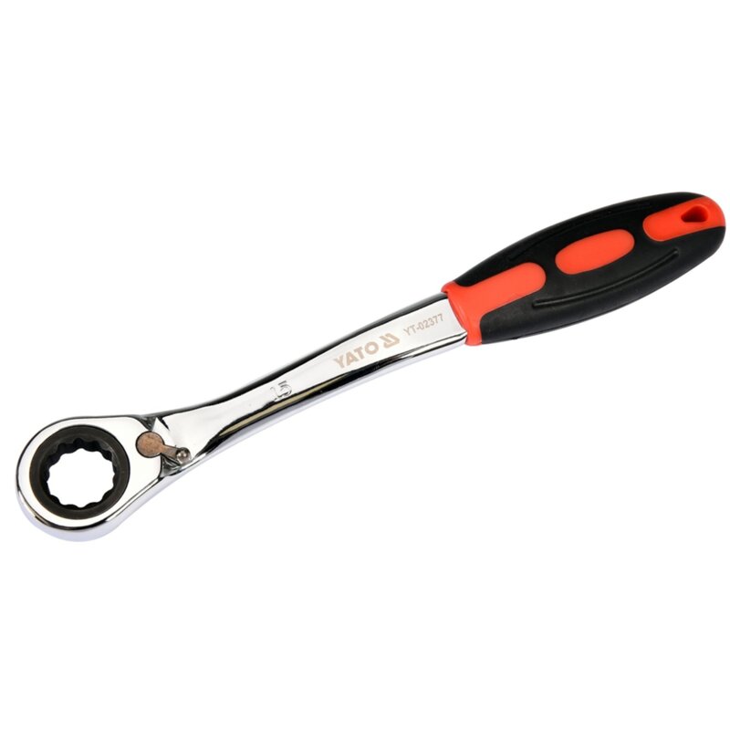 Klucz oczkowy odgięty z grzechotką YATO YT-02377
