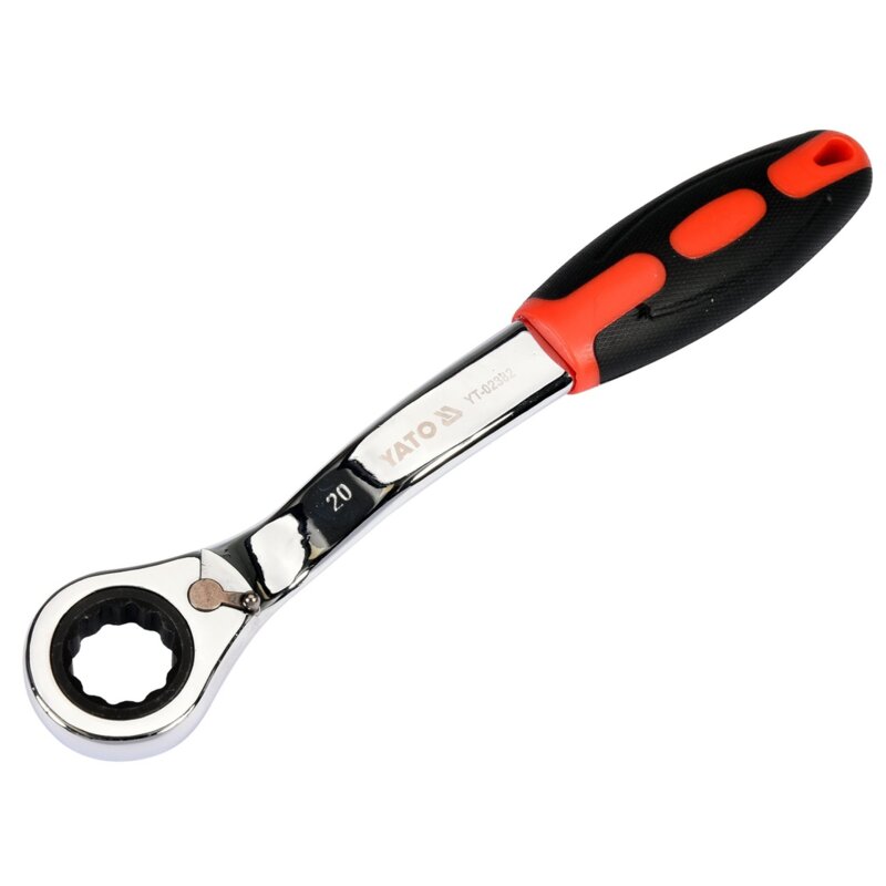 Klucz oczkowy odgięty z grzechotką YATO YT-02384