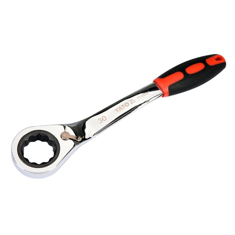 Klucz oczkowy odgięty z grzechotką YATO YT-02387