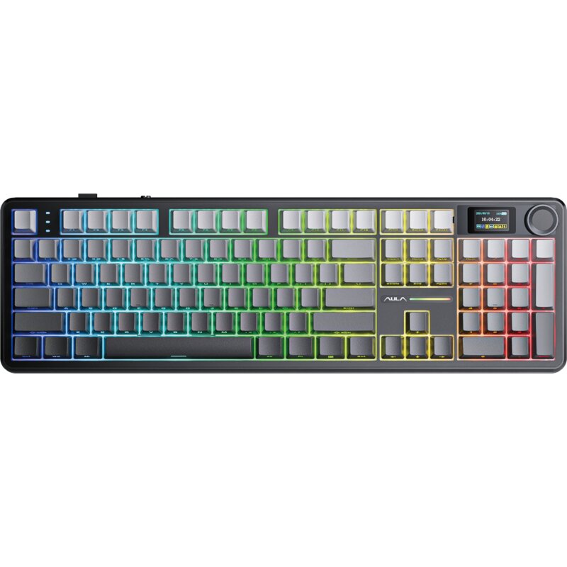 Klawiatura AULA F108 Pro Gradient Grey Nimbus V3 Switch RGB