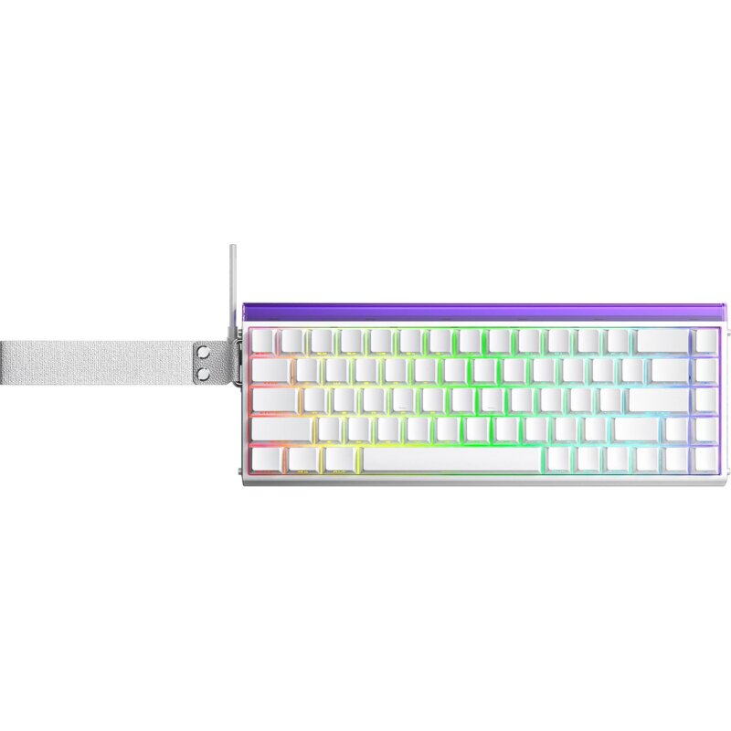 Klawiatura AULA Hero68 HE RGB Hot Swap Meteor Switch Biały