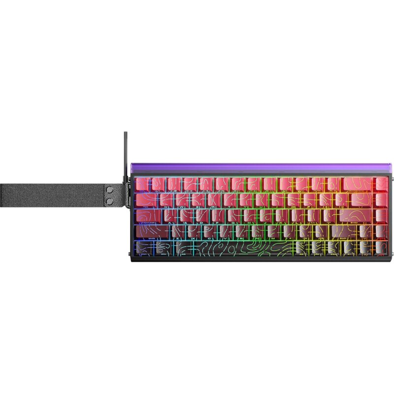 Klawiatura AULA Hero68 HE RGB Hot Swap Dragon King Switch Czarno-czerwony