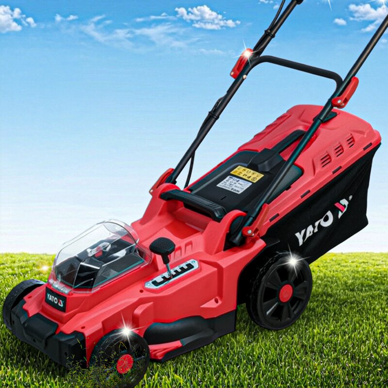 Kosiarka akumulatorowa YATO YT-85225 43 cm, rozdrabnianie, 18 V, silnik bezszczotkowy, kosz 50L, bez akumulatora