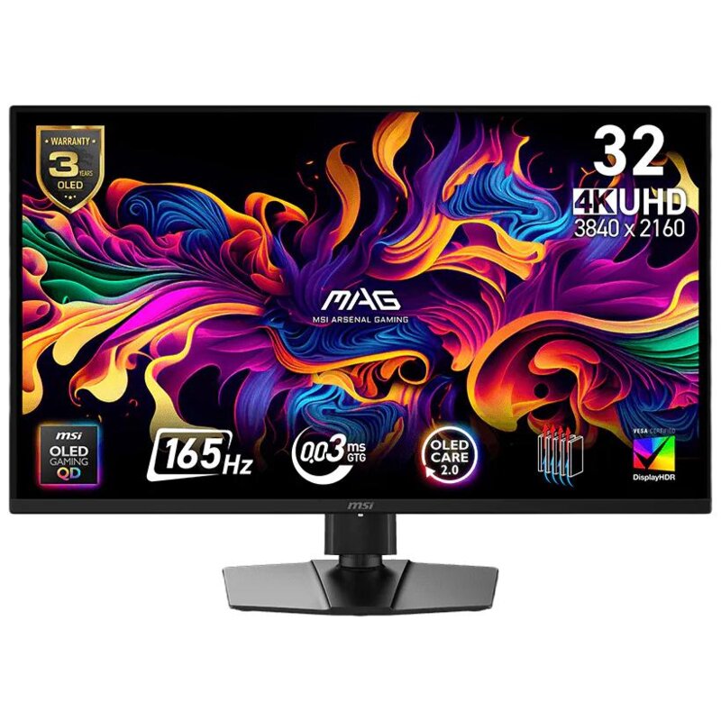 Monitor MSI MAG 322UP QD-OLED E16 31.5" 3840x2160px 165Hz 0.03 ms [GTG]