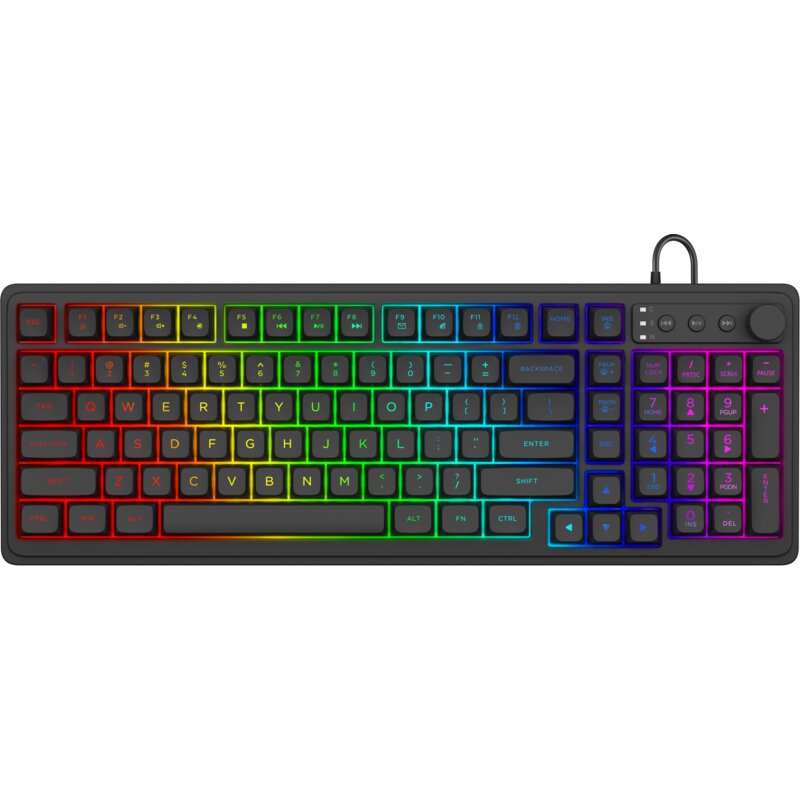 Klawiatura SAVIO GALAXIS RGB Czarny