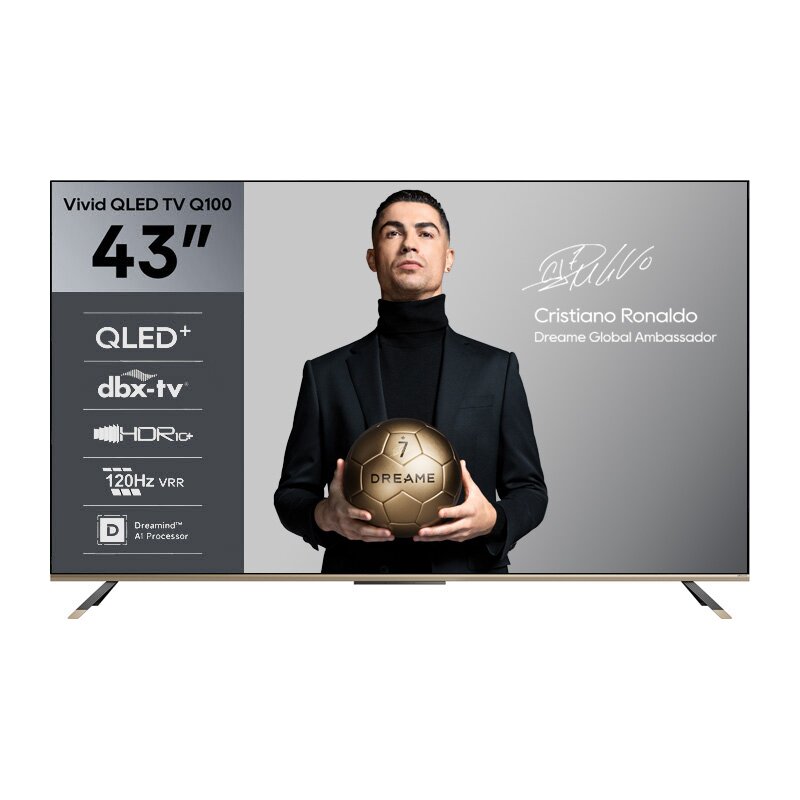 Telewizor DREAME 43Q100 43" QLED 60Hz 4K Google TV Dolby Atmos Dolby Vision HDMI 2.1
