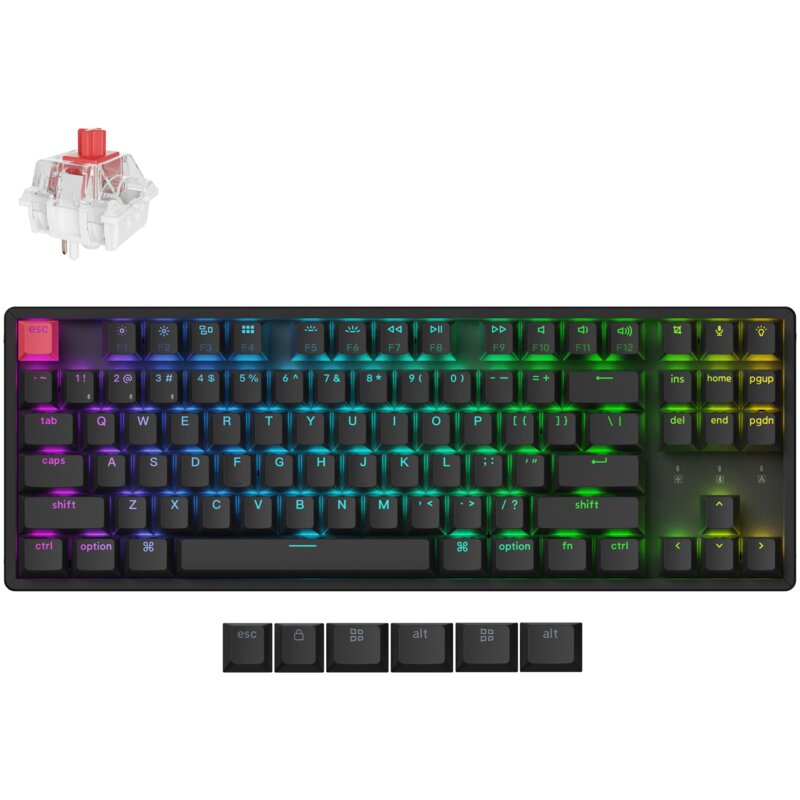 Klawiatura KEYCHRON K8 QMK Wireless Mechanical Keyboard Super Red Switch