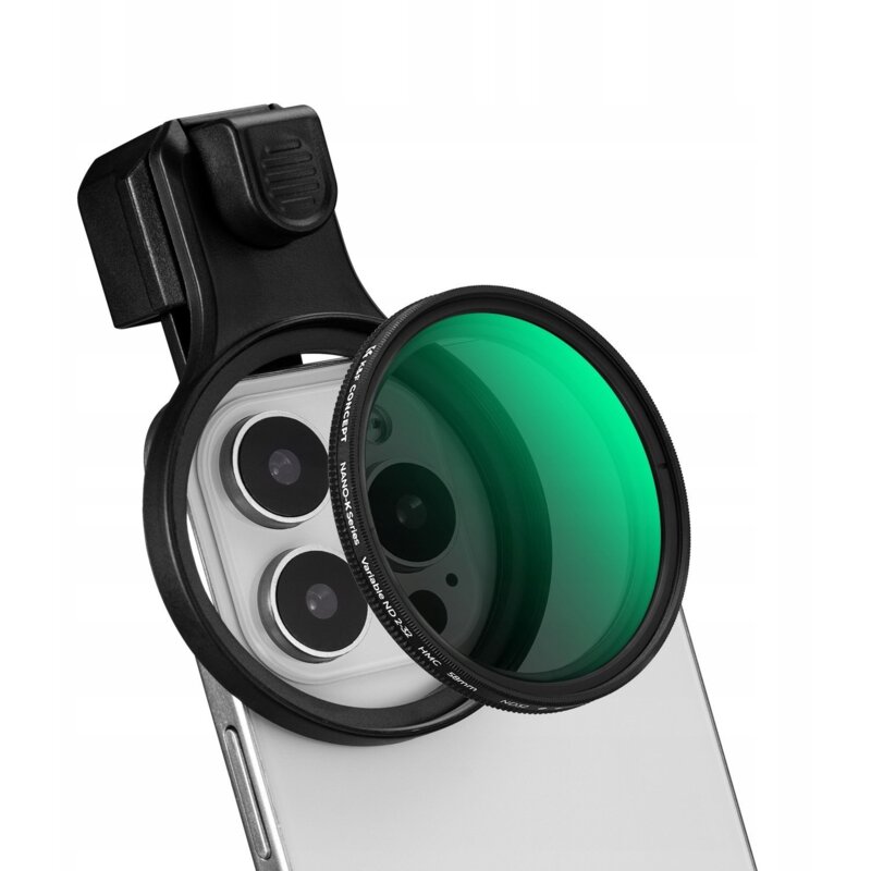 Filtr szary ND2–ND32 do telefonu K&F CONCEPT KF15.0023 + Klips (58 mm)