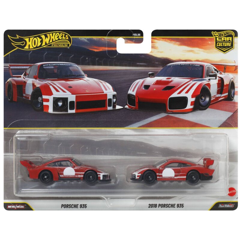 Zestaw pojazdów Hot Wheels Premium Porsche 935 JHW51 (2 szt.)