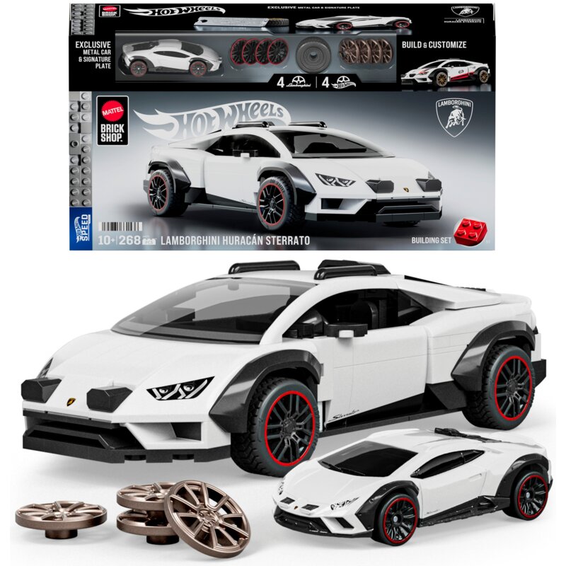 Klocki plastikowe BRICK SHOP Hot Wheels Speed Series Lamborghini Huracan Sterrato JHG75