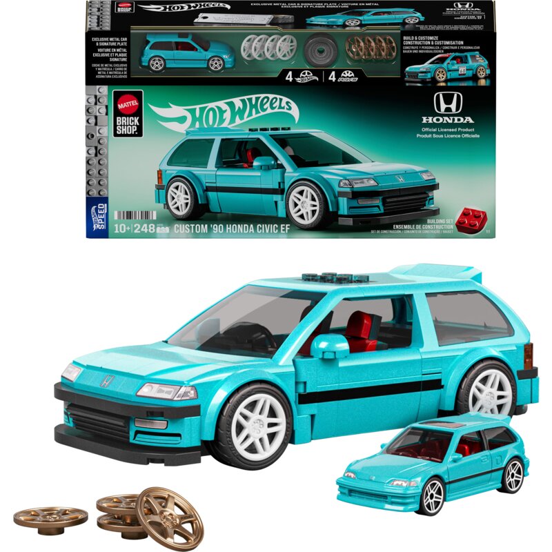 Klocki plastikowe BRICK SHOP Hot Wheels Speed Series ’90 Honda Civic EF JHF62