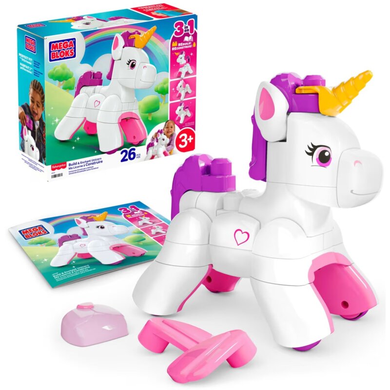 Klocki plastikowe MEGA Bloks Magiczny Jednorożec JKG36