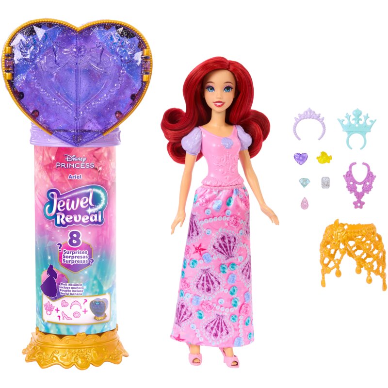 Lalka DISNEY PRINCESS Jewel Reveal Ariel JHL49