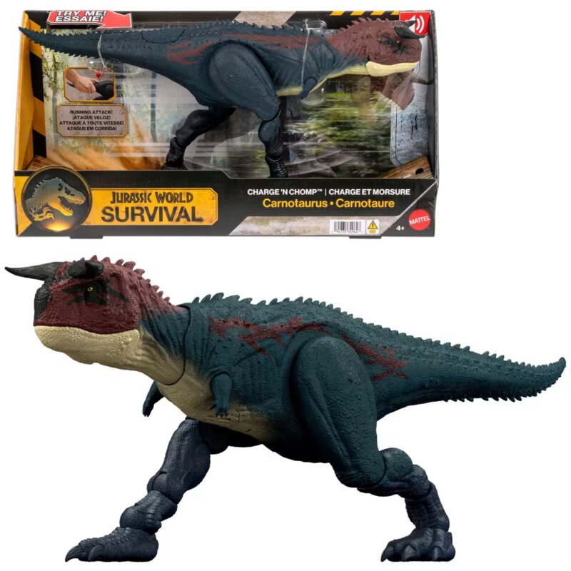 Figurka JURASSIC WORLD Survival Karnotaur Rozpędzony Atak JKG85