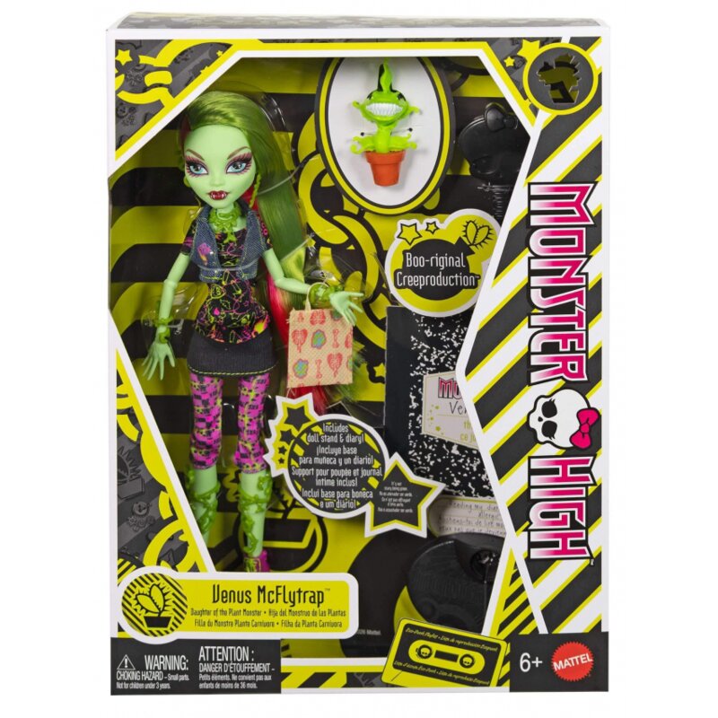 Lalka MONSTER HIGH Skullector Venus Mcflytrap JHK58