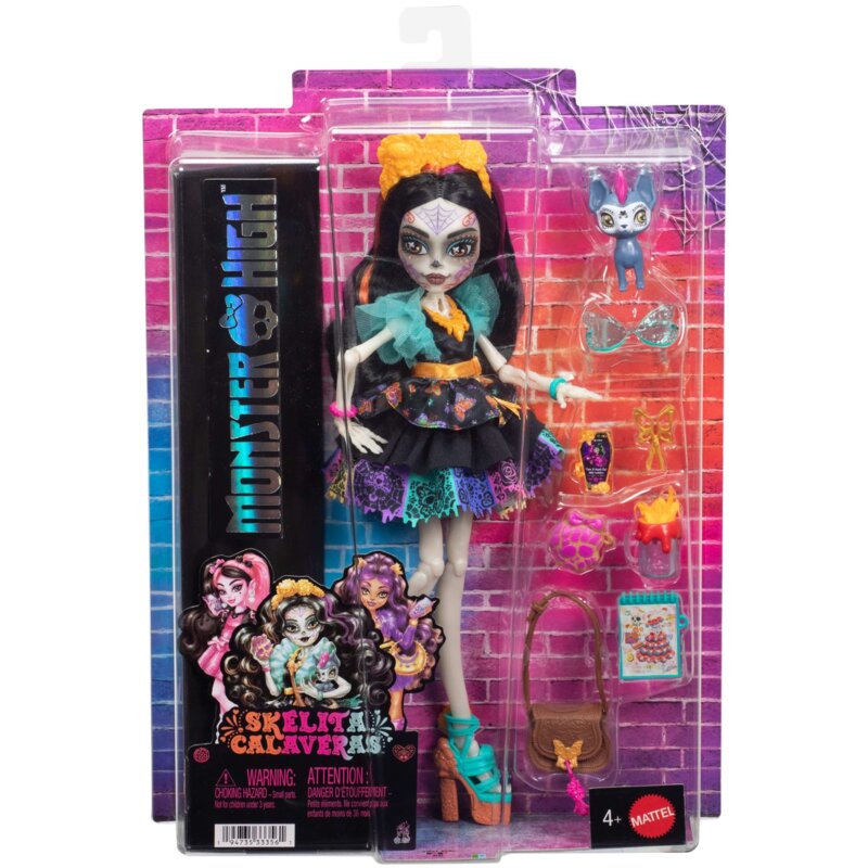 Lalka MONSTER HIGH Skelita Calaveras Lalka podstawowa JHK34