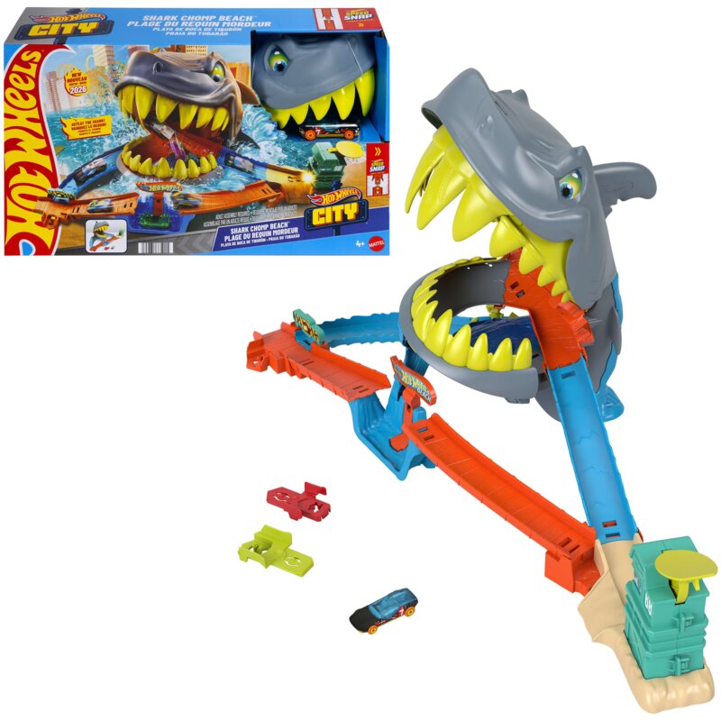Tor Hot Wheels City Rekin Starcie na plaży JHL96