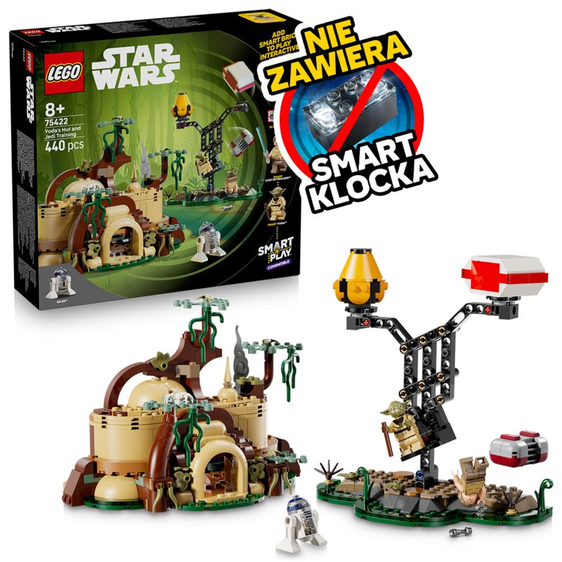 LEGO 75422 Star Wars SMART Play Chatka Yody i szkolenie Jedi