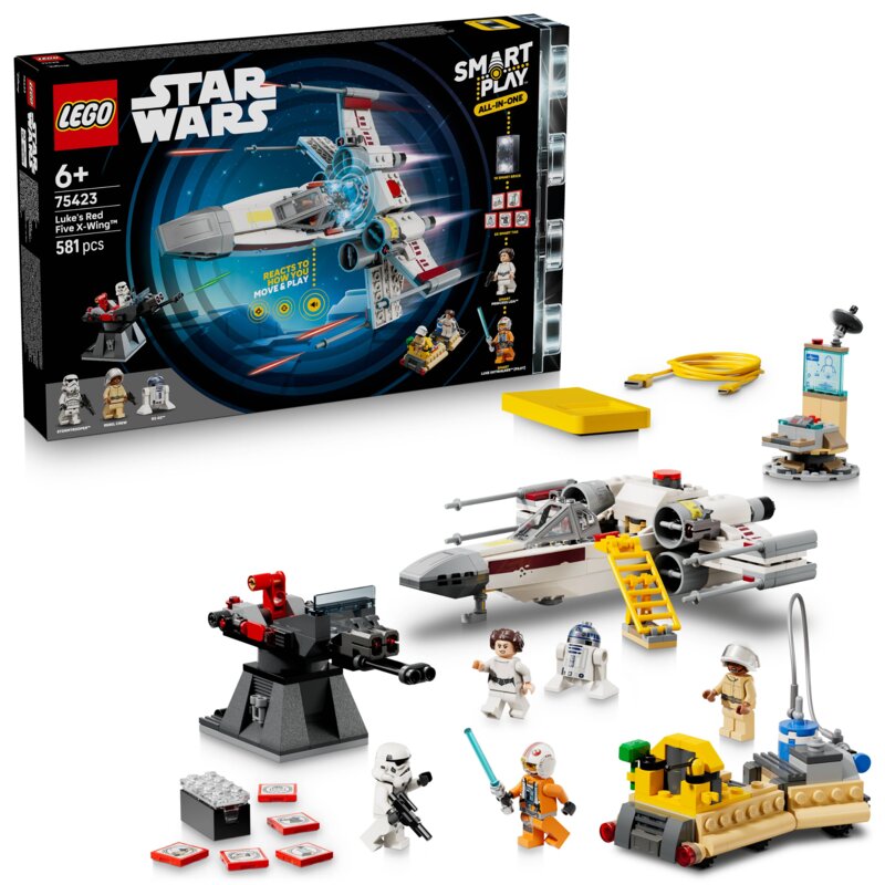 LEGO 75423 Star Wars SMART Play X-Wing Czerwona Piątka Luke