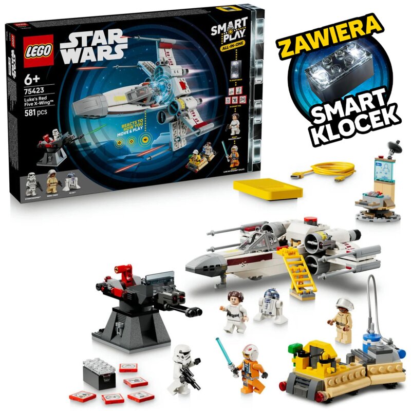 LEGO 75423 Star Wars SMART Play X-Wing Czerwona Piątka Luke'a