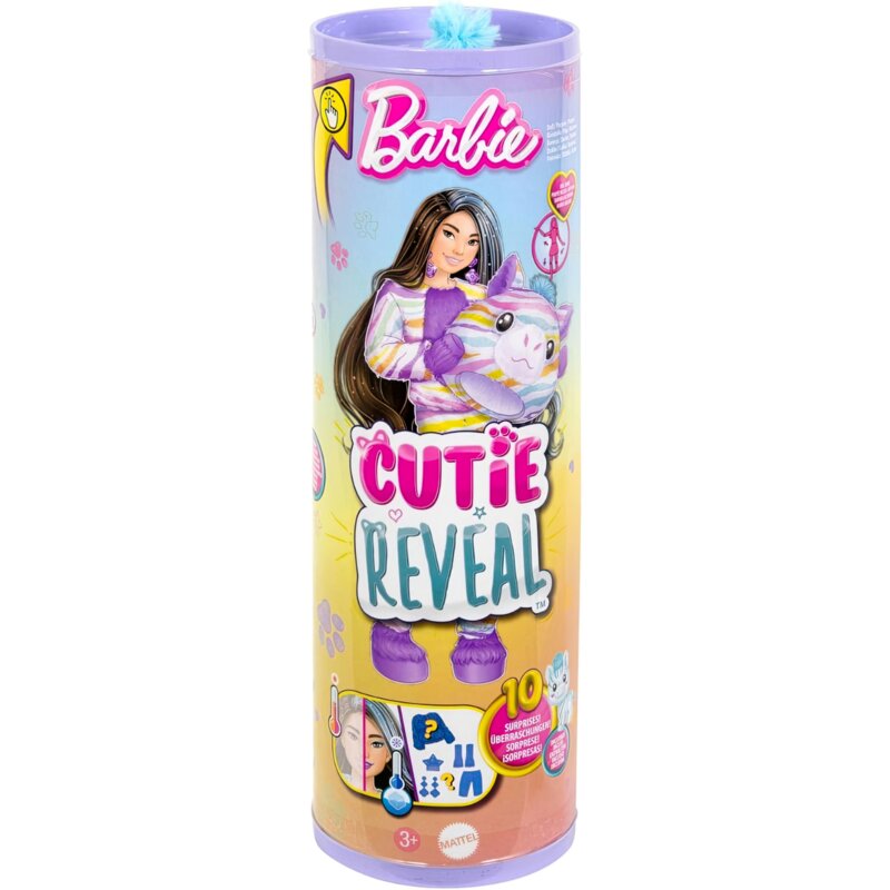 Lalka Barbie Cutie Reveal Zebra HRK37