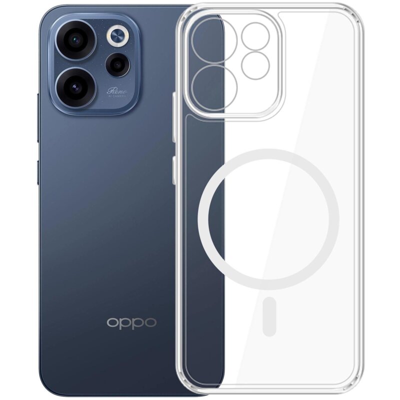 Etui 3MK Hardy LiqForce MagCase do Oppo Reno 15 F 5G/15 FS 5G Przezroczysty