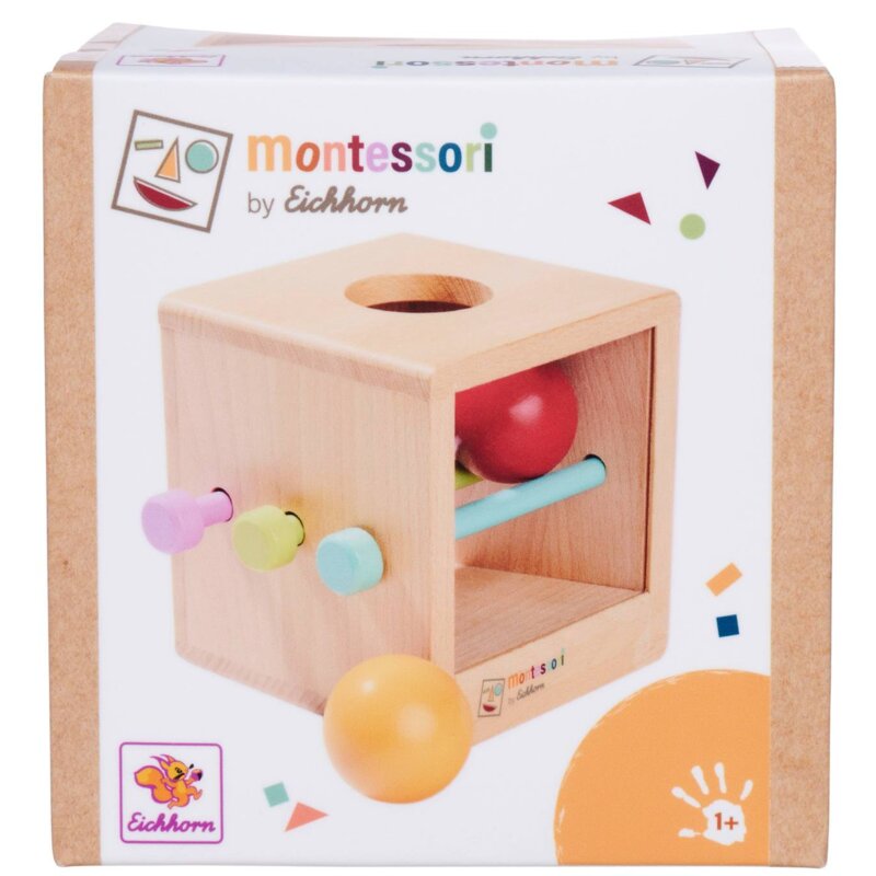 Zabawka EICHHORN Montessori Kostka z kulkami 100006030