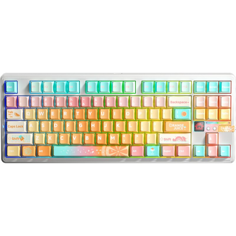 Klawiatura AULA F87PRO V2 Orange Soda RGB