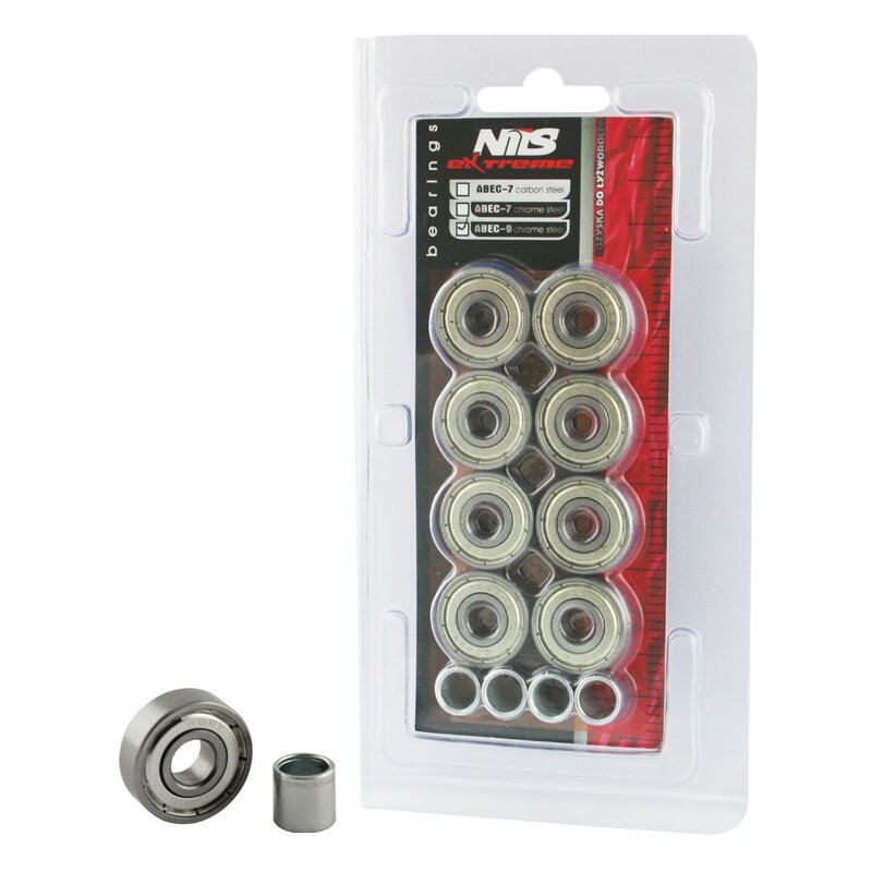 Łożyska NILS EXTREME ABEC-9 Carbon (8 sztuk)