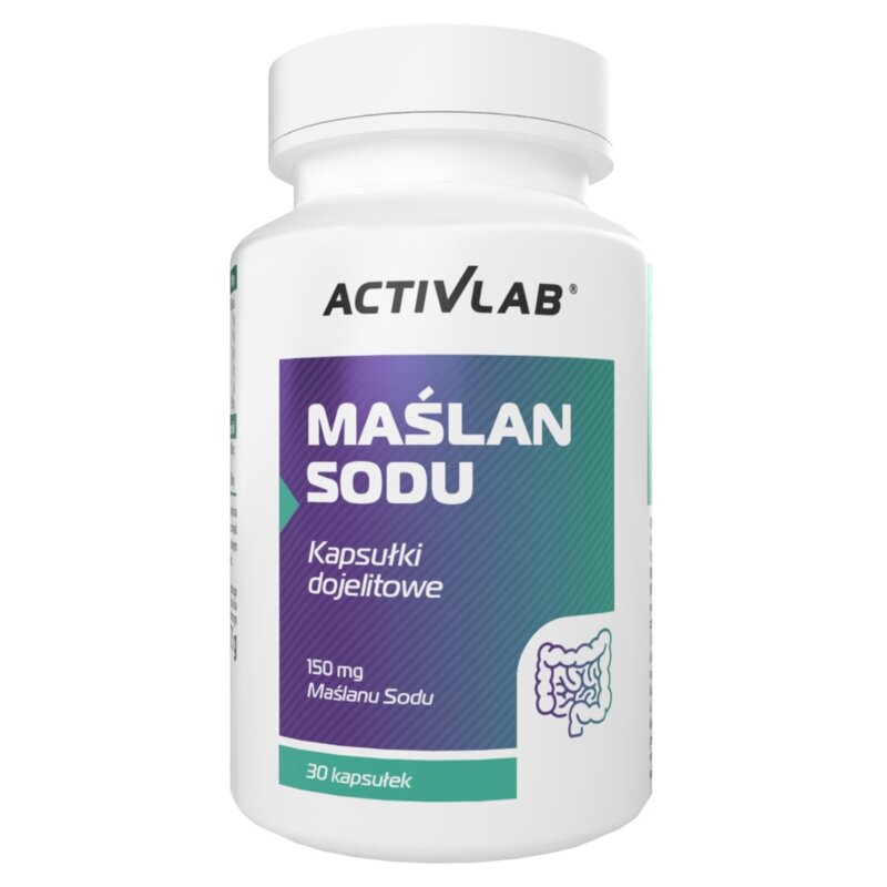 Suplement na trawienie ACTIVLAB Maślan Sodu (30 kapsułek)