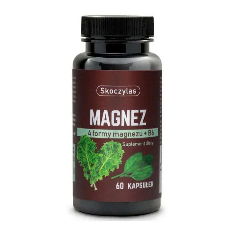 Magnez SKOCZYLAS 4 Formy Magnezu + B6 (60 kapsułek)
