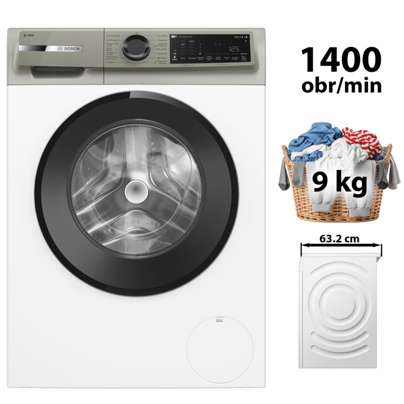 Pralka BOSCH Serie 6 WGJ244A9PL 9kg 59cm 1400obr Sterowanie smartfonem