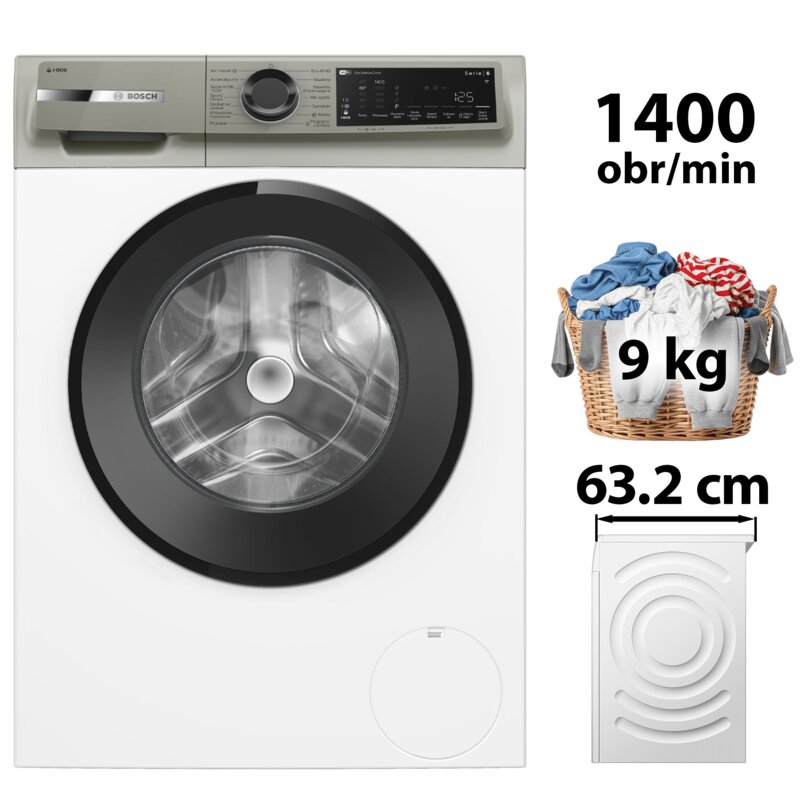 Pralka BOSCH Serie 6 WGJ244A9PL 9kg 59cm 1400obr Sterowanie smartfonem