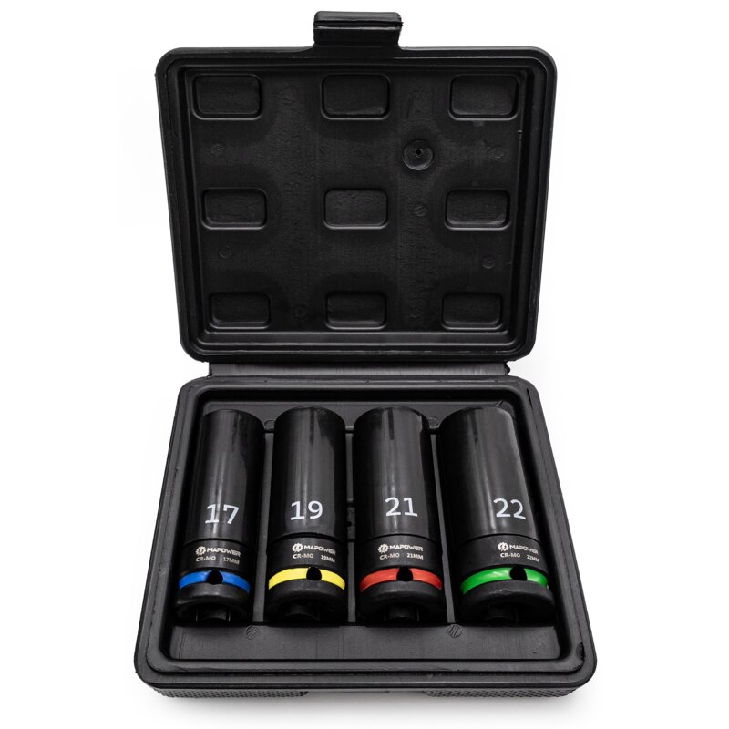 Zestaw nasadek udarowych MAPOWER MPLW02 (4 szt.)