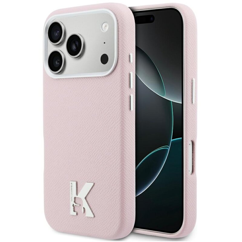 Etui KARL LAGERFELD Karl Head Logo MagSafe do Apple iPhone 17 Pro Max Różowy